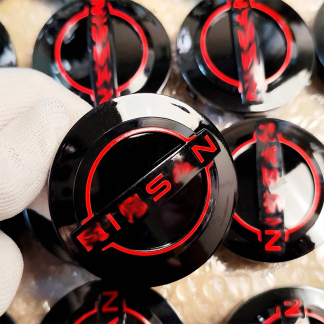 OEM Black Red Wheel Center Cap Fit for Nissan Rogue Qashqai X-trail Altima Titan