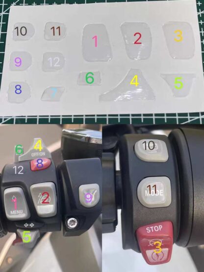 BMW Motorcycle Universal Button Protection Film Anti-Scratch & Paint Preservation Kit for R1200/